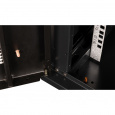 Шкаф 19" телекоммуникационный настенный, 18U 901x600х600 мм, дверь перфорация, черный